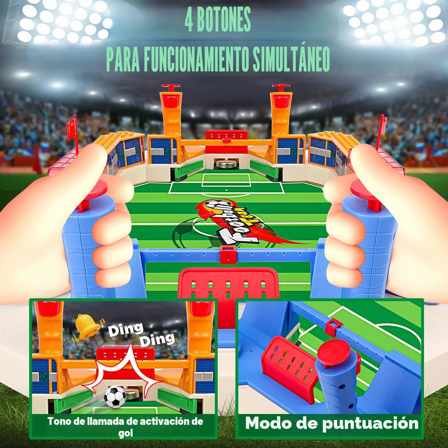 nicknack Juego de Mesa de Fútbol, Juego de Mesa de Fútbol para Niños, Juegos Familiares Interactivos Regalo para Niños Regalo Reyes