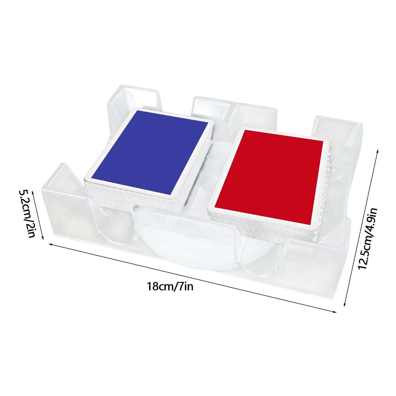 Tarjetero giratorio | Canasta y portatarjetas de póker Porta 2 piezas o juego de 4 portatarjetas de juego con agarres