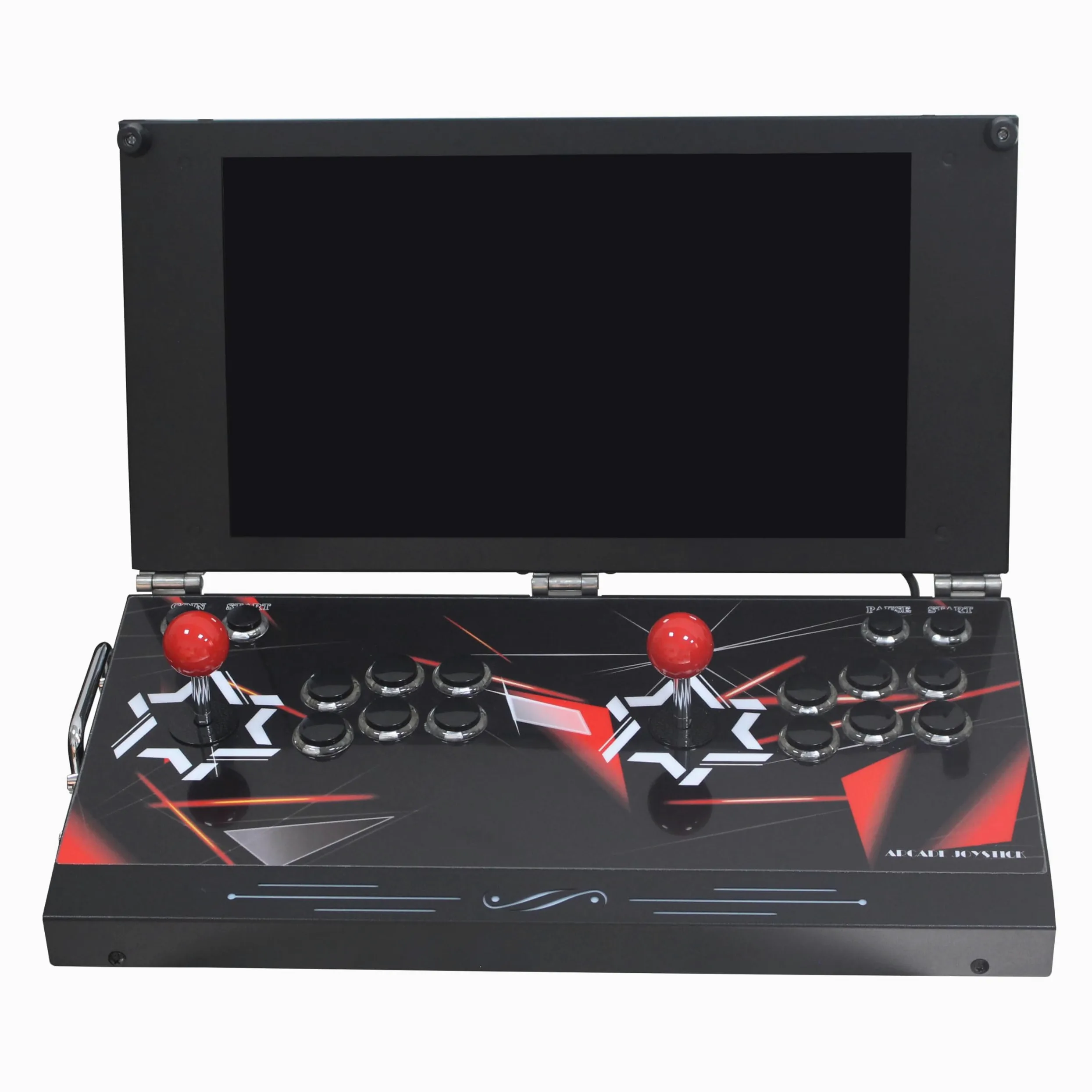 Consola de juegos portátil de arcade - Pantalla HD de 17.5 pulgadas, 26800 juegos retro, máquina de videojuegos portátil de doble reproductor para entretenimiento en el hogar