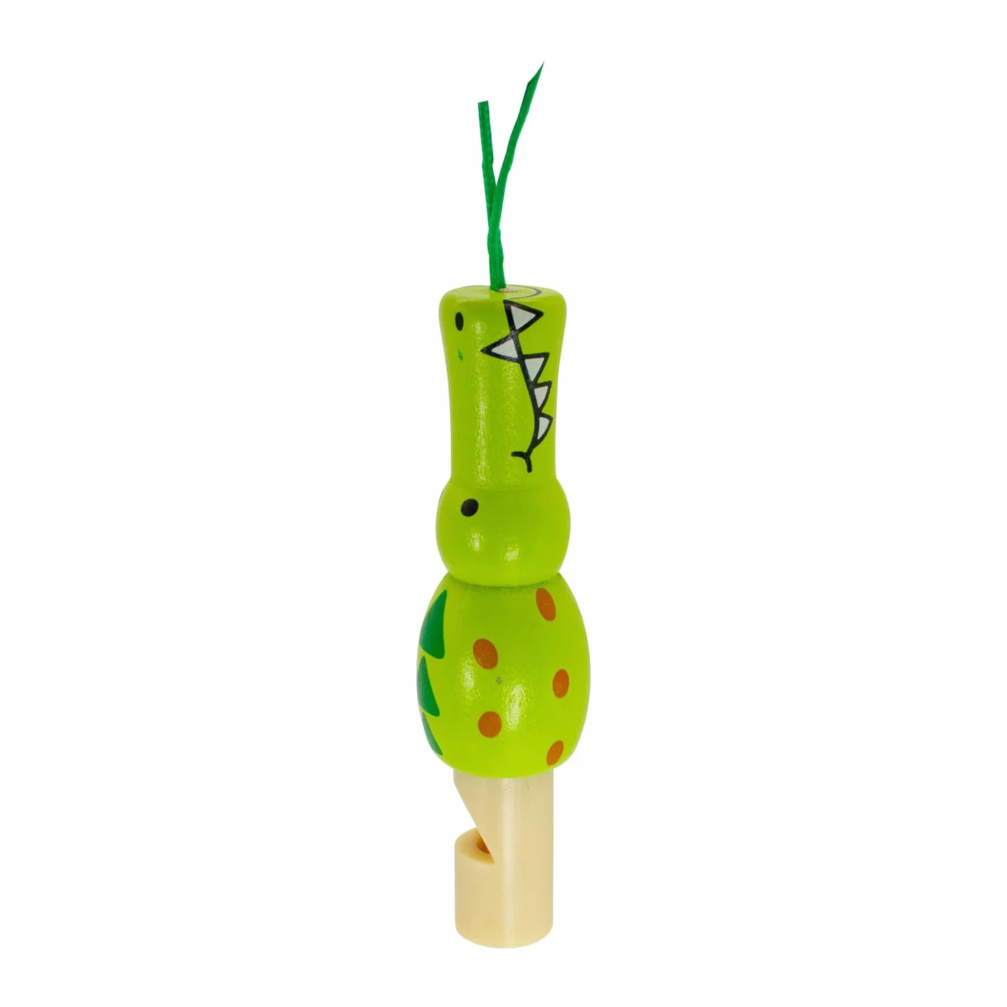 GICO Silbato para niños de madera, 6 trompetas, animales, colores surtidos – Sonido de madera – 7941