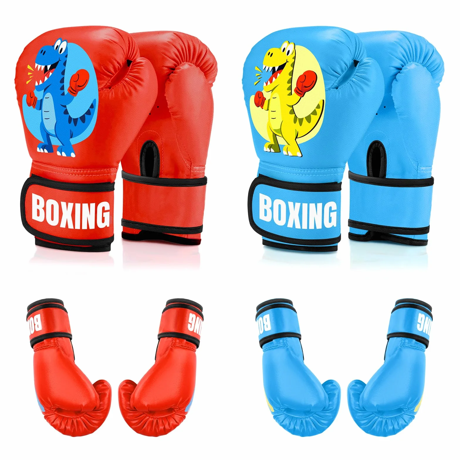 Guantes Boxeo Niños 4 oz para Entrenamiento y Sparring MMA Muay Thai Kick Boxing Edad 5-12 Años