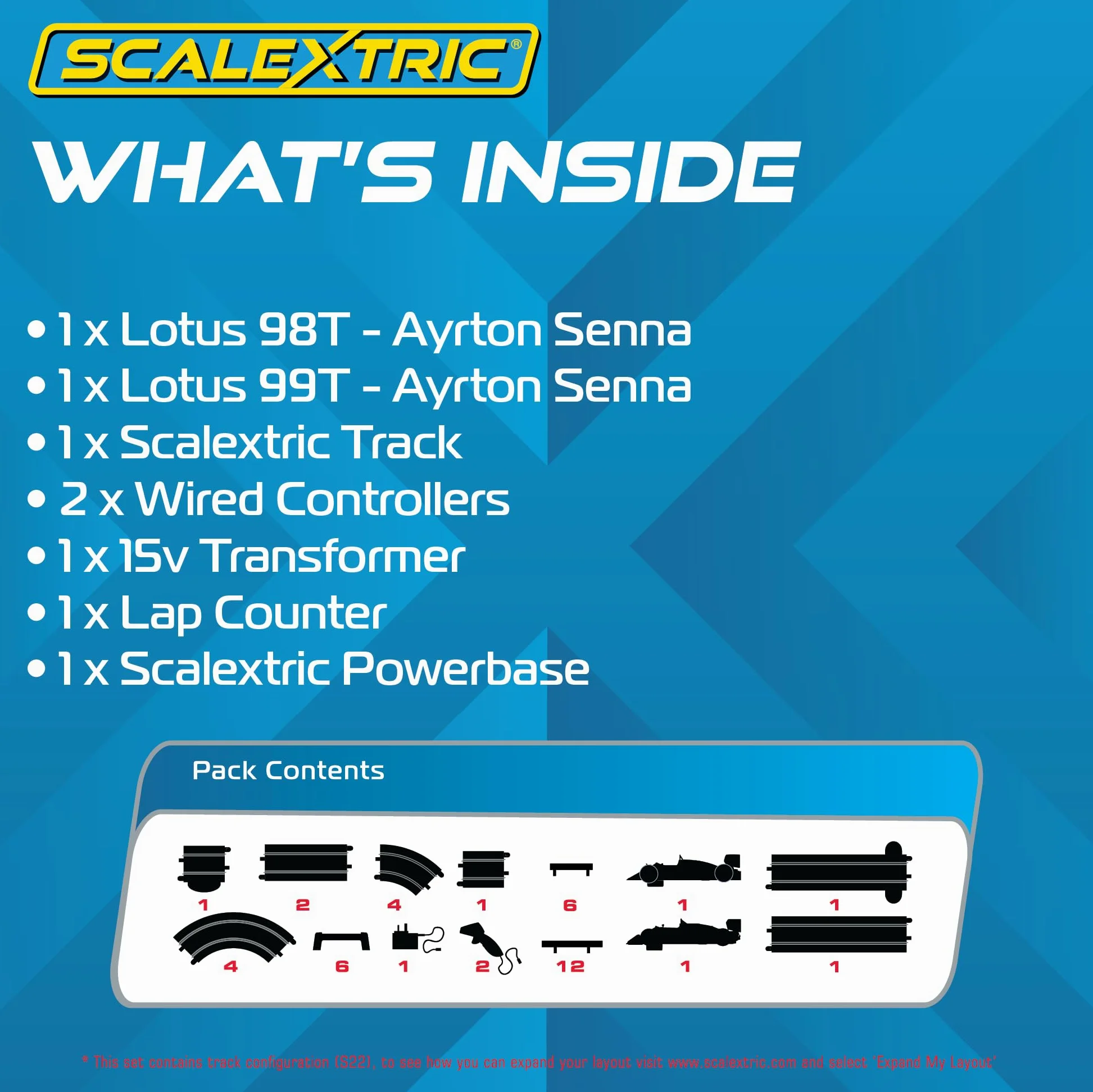 Scalextric 1980s Grand Prix Race Set Conjuntos estándar, Multicolor, C1432M