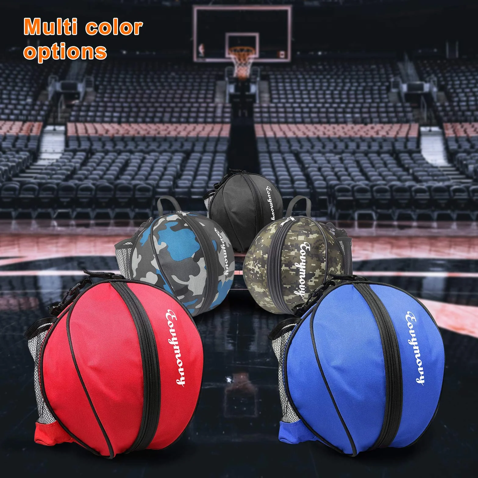 Bolsa de Baloncesto Portátil, Bolsa de Hombro para Balón de Baloncesto, Fútbol y Voleibol