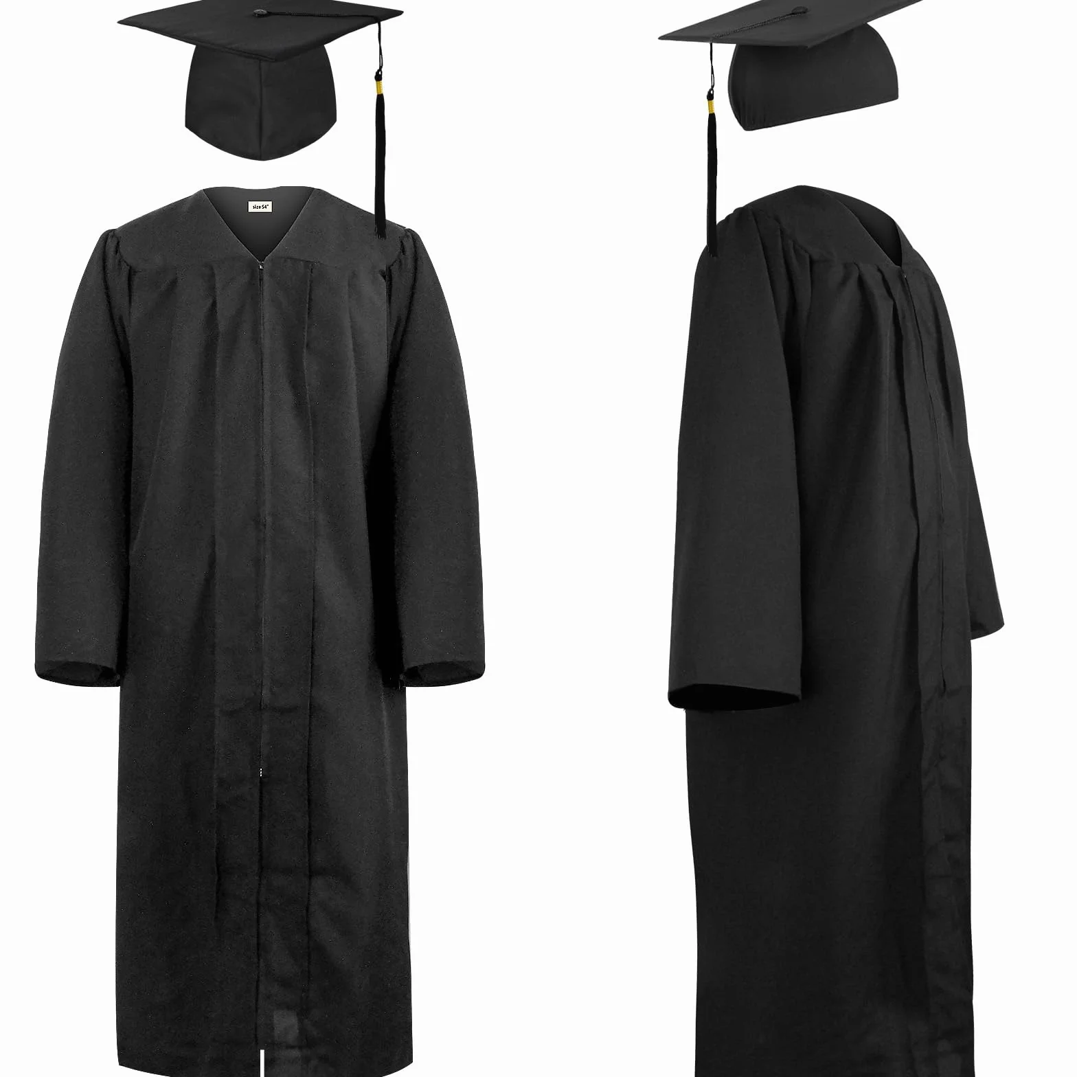 KEELYY Birrete y Toga Graduacion, Gorro Graduación, Sombrero y Ropa para Hombre Mujer Secundaria Universidad