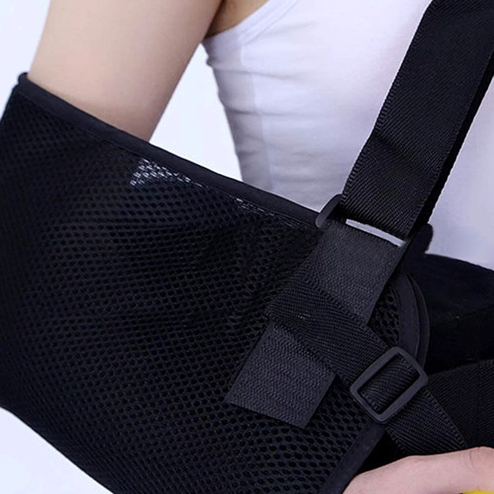 Cabestrillo para Brazo, Abducción De Hombro Transpirable Ajustable con Almohada Cabestrillo para Brazo con Almohadillas para Reposabrazos Soporte para Brazo para Subluxación