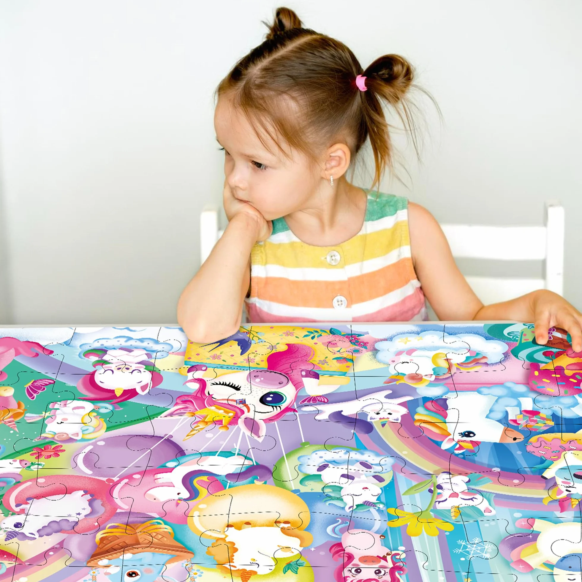 QUOKKA Rompecabezas Gigante De Suelo para Niños De 4 A 6 Años - 60 x 90 cm - Extra Grueso - 48 Piezas -Rompecabezas Infantil De Unicornio para Niños De 3 A 5 Años