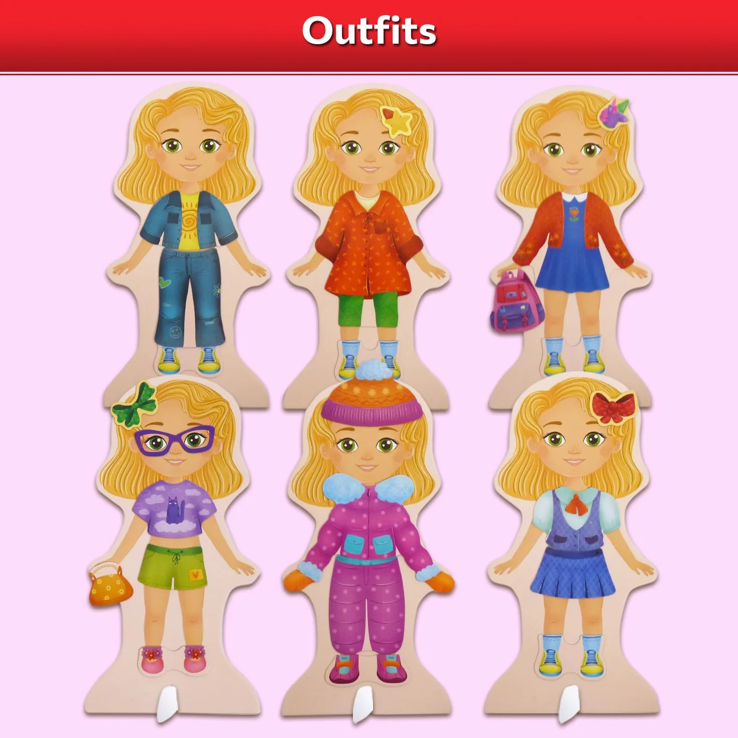 MAGNIKON Muñeca magnética de Eva la muñeca, muñecos magnéticos para vestir, muñecos magnéticos, juguetes para viajar, libro de vestir, juego magnético con 46 imanes