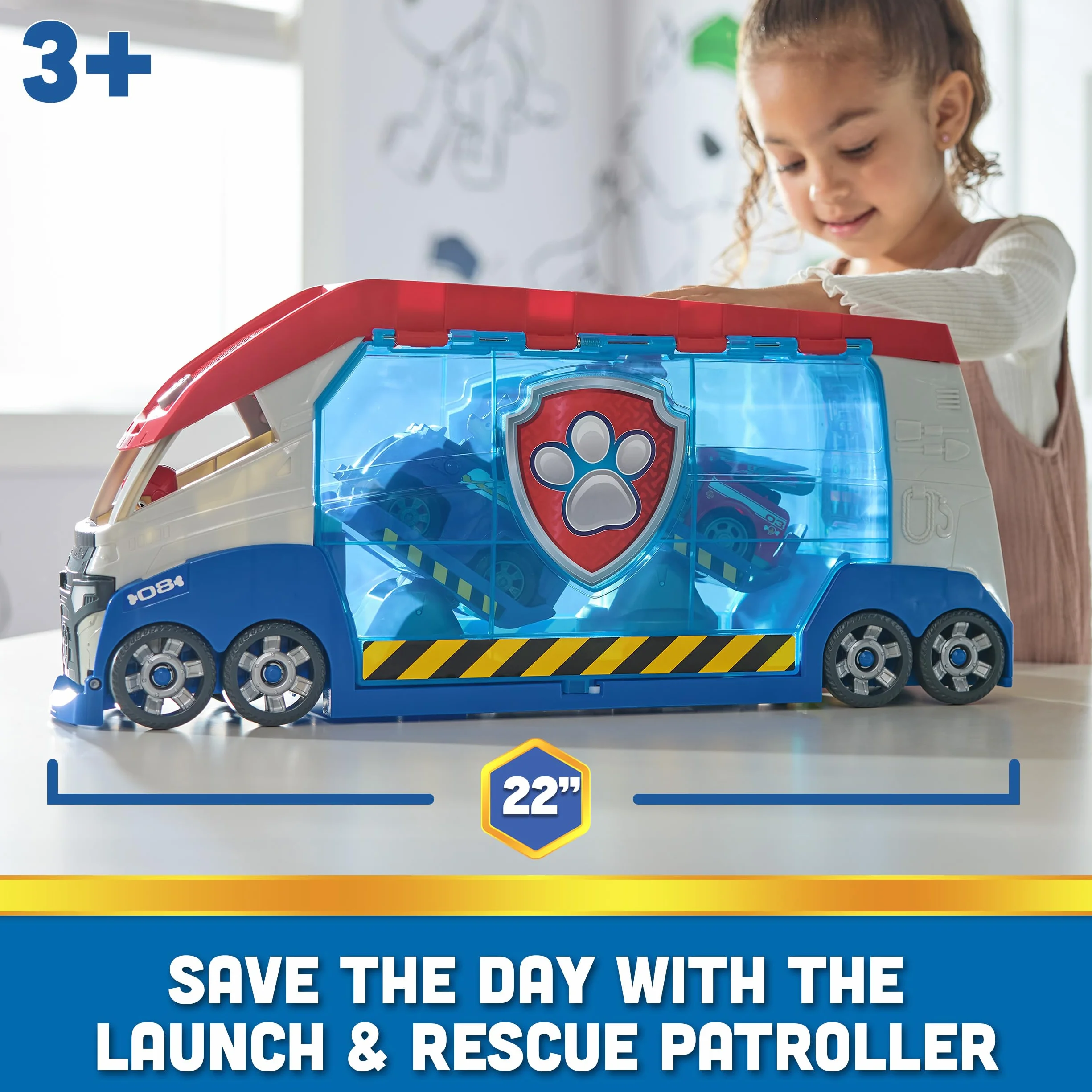 Paw Patrol Patrulla Canina Pack Coche Patroller Transformable con Figura Ryder y Coche Todoterreno Juguetes para Niños 3 años +