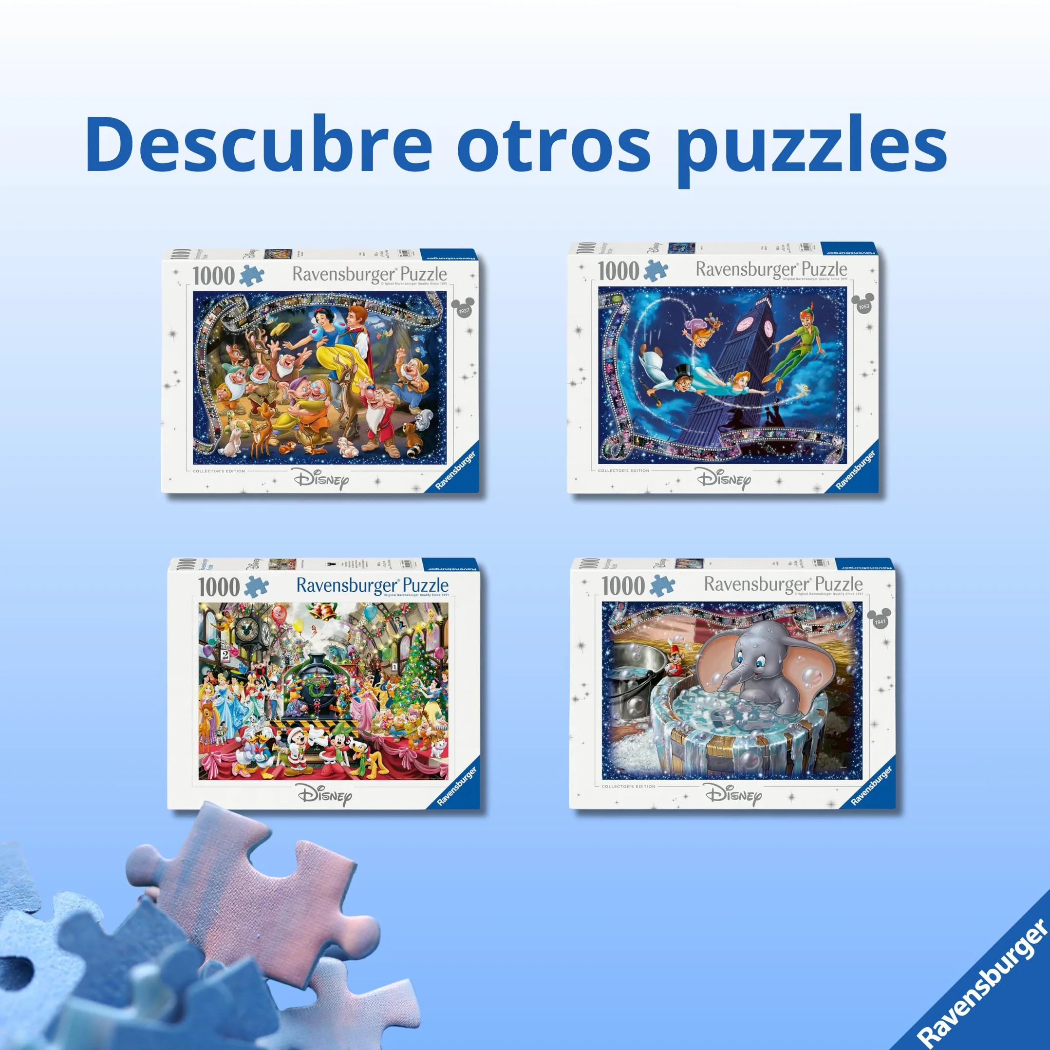 Ravensburger Puzzle 1000 Piezas Disney 70x50 cm Rompecabezas Adultos