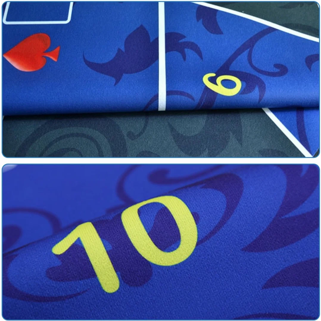 Tapete De Póquer Plegable 120 X 60 Cm, Tapete Para Juegos De Cartas Con Bolsa De Transporte, Mantel De Mesa De Póquer Impermeable Para Juegos De Póquer, Sala De Póquer, Rectangular