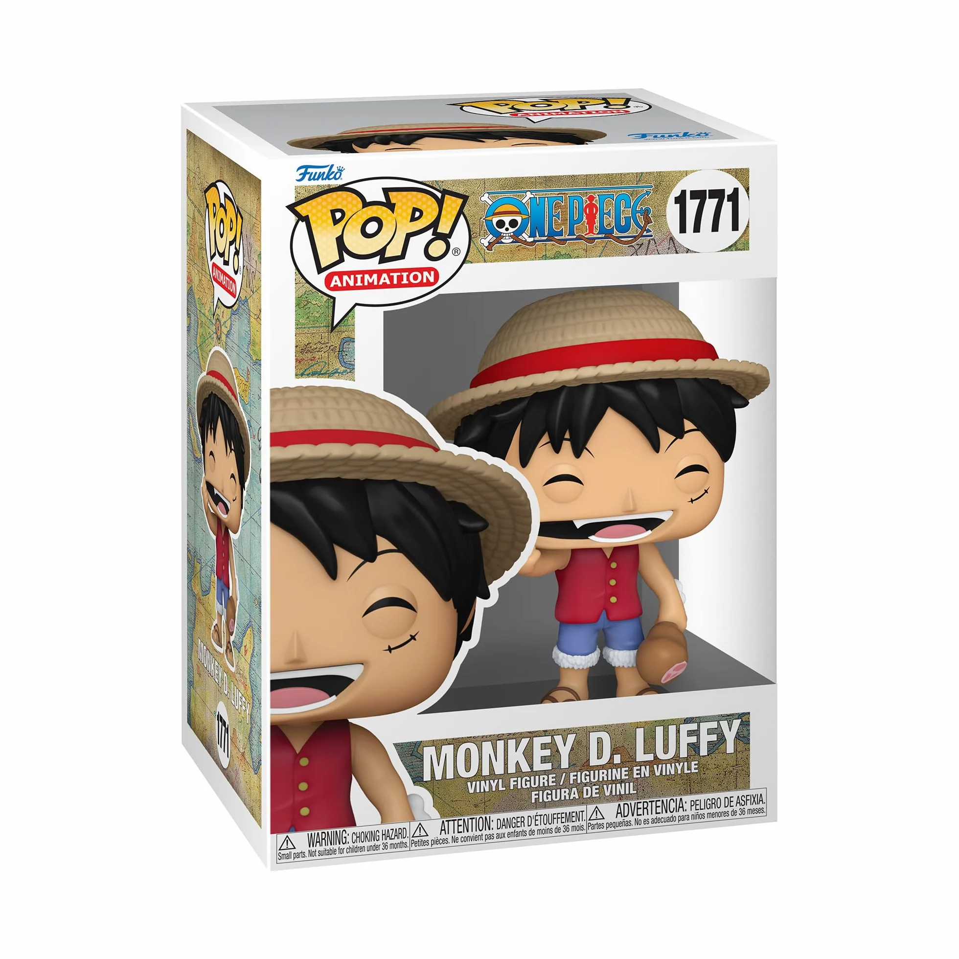 Funko Pop! Animation: One Piece - Luffy - Figura de Vinilo Coleccionable - Idea de Regalo - Mercancía Oficial - Juguetes para niños y Adultos - Figura Modelo para coleccionistas y exhibición