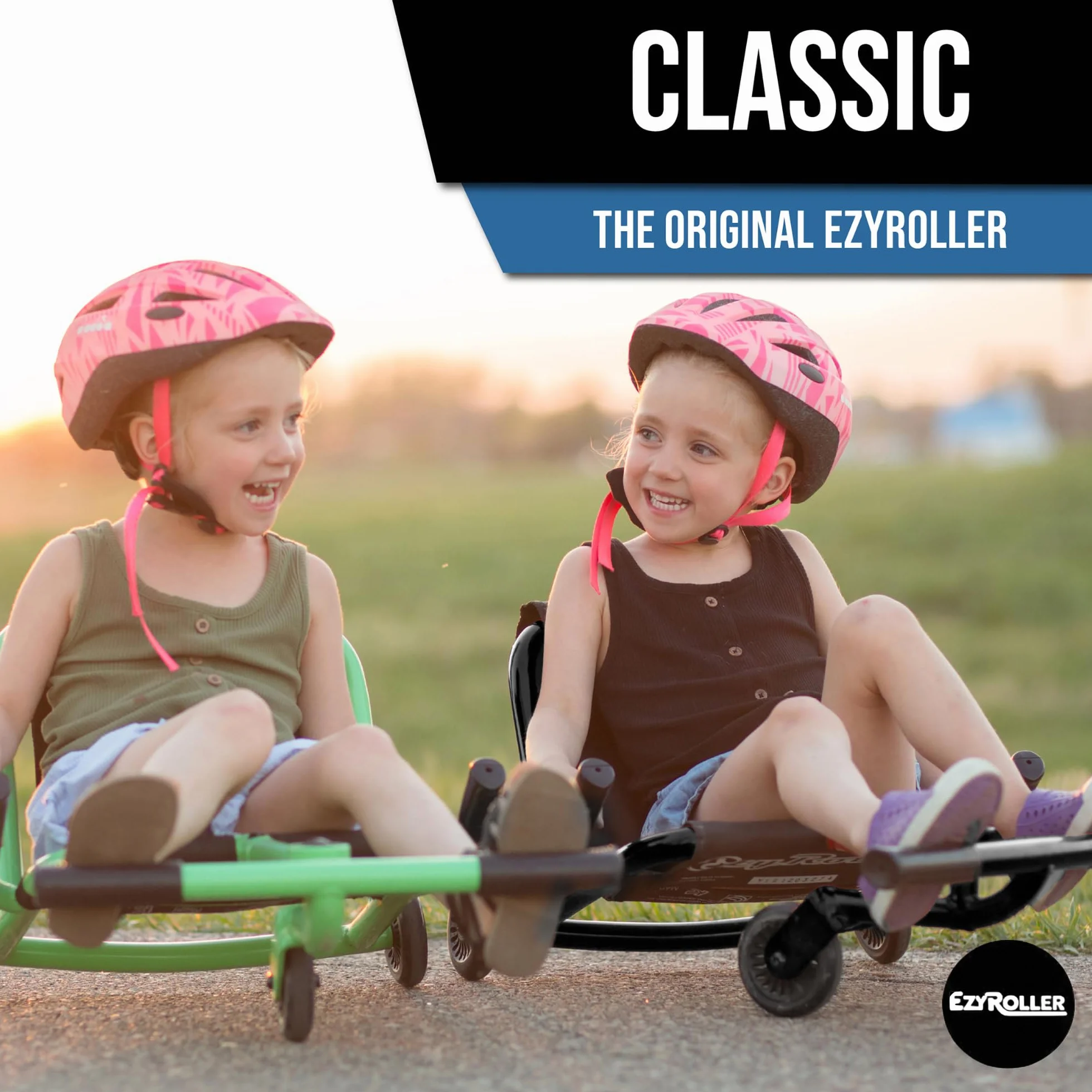 EzyRoller Patinete para niños (EZR1BL), Negro
