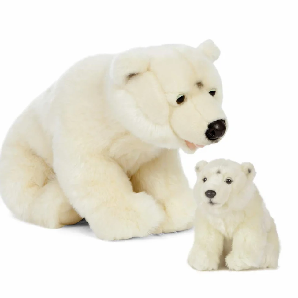 Living Nature-AN503 Living Nature AN503-Oso polar para madre y bebé, color blanco, talla única (Keycraft AN503) , color/modelo surtido