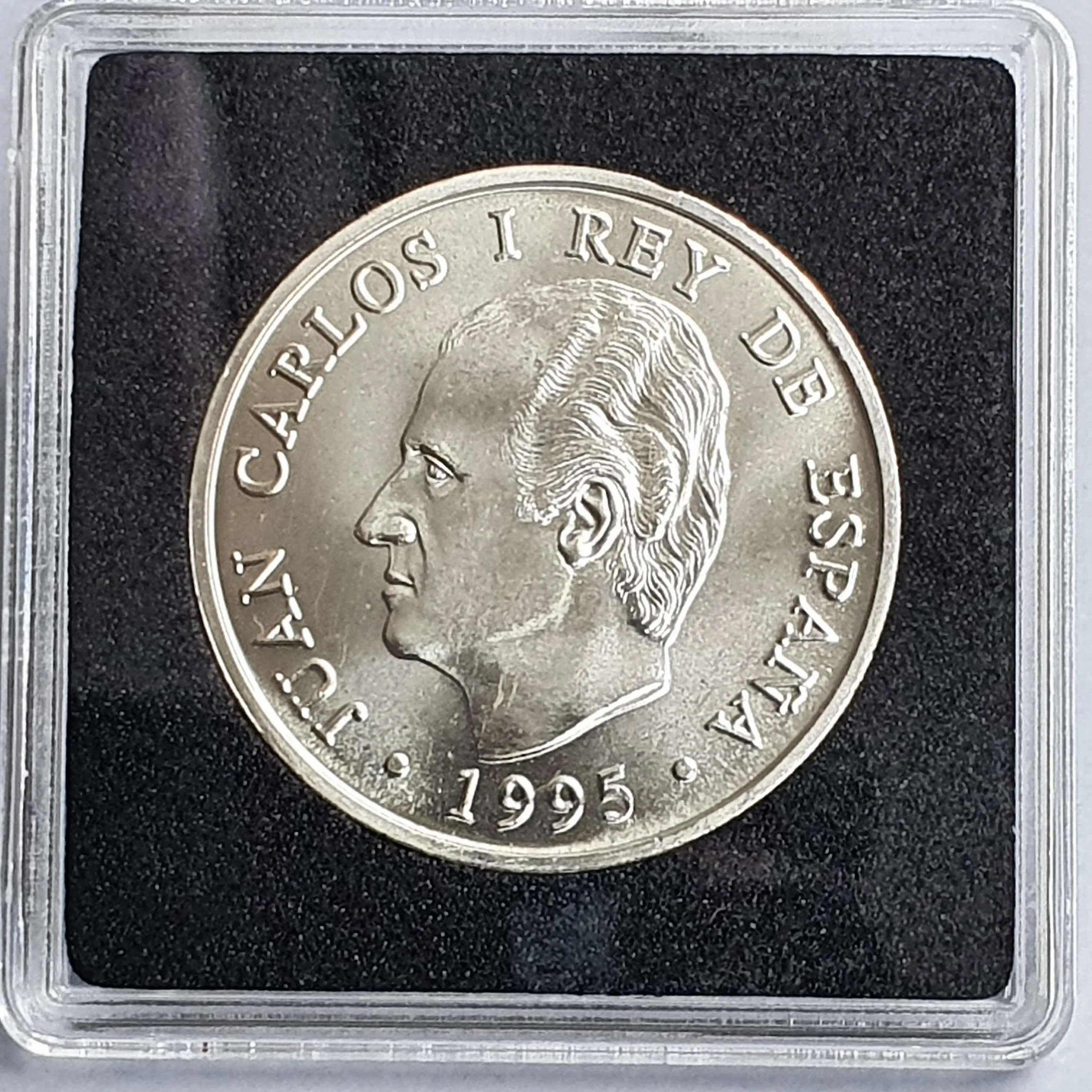 Genérico ESPAÑA Moneda Original 2000 PESETAS EN Plata 925 1995 PRESIDENCIA Consejo Europa Incluye Cápsula QUADRUM Apto para Mayores de 6 Años