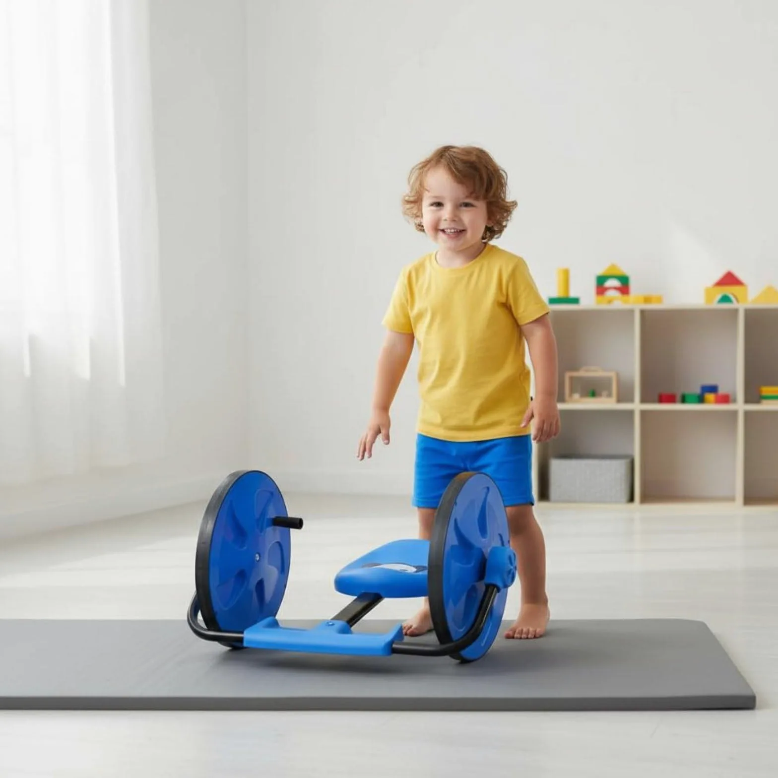 Bicicleta de Equilibrio Infantil Correpasillos Coche de Juguete de Balanceo con Estructura de Ruedas Estable y Conducción Suave Adecuada para, Rojo
