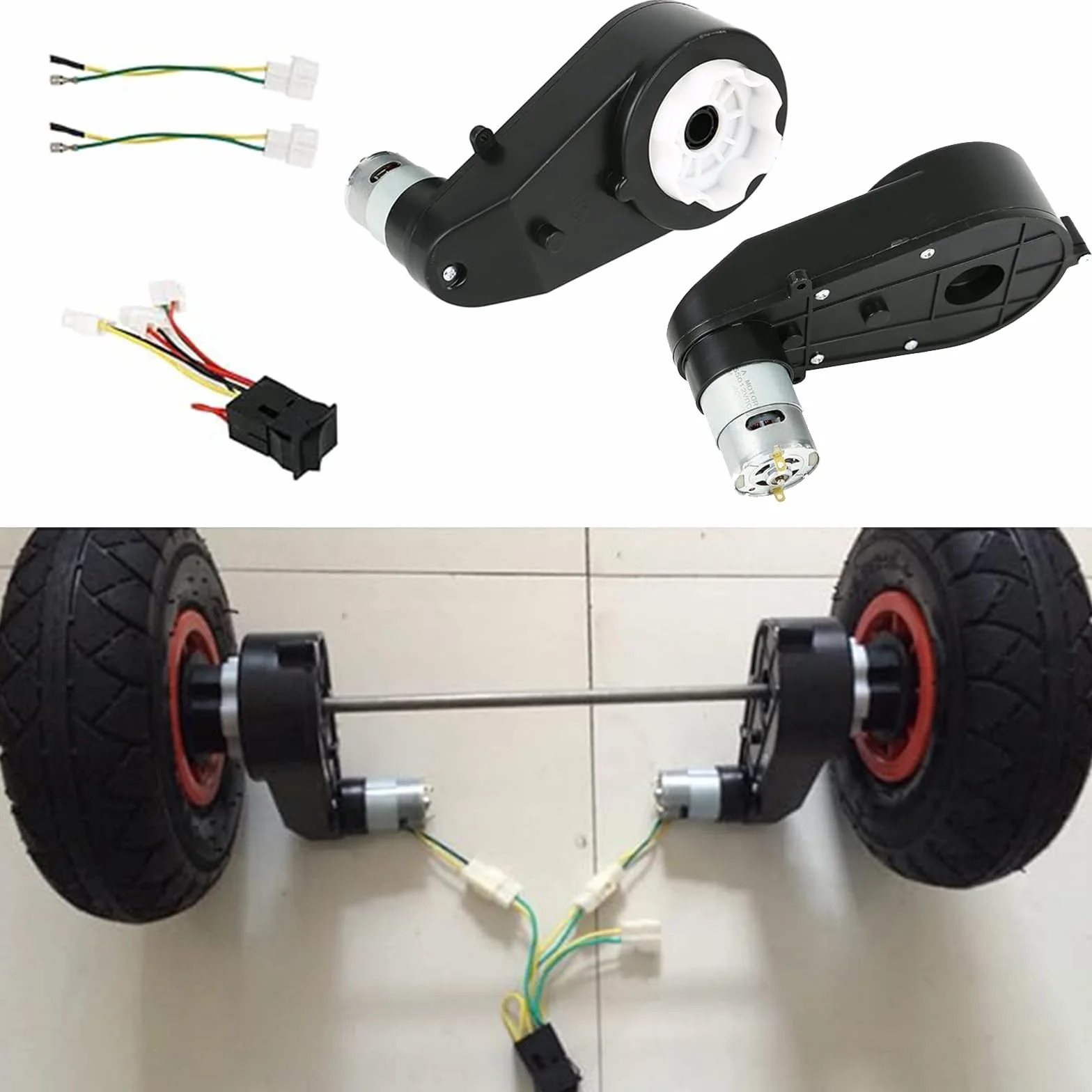 2x Motores Electricos, Motor Electrico 12V 18A 160W 40000RPM RS550 para Coche Infantil Motor Electrico Repuestos Coche Infantil