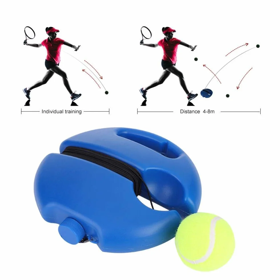 Alomejor Pelotas de Rebote Entrenador Tenis con Cuerda Base Ejercicios Deportivos Entrenamiento Principiantes