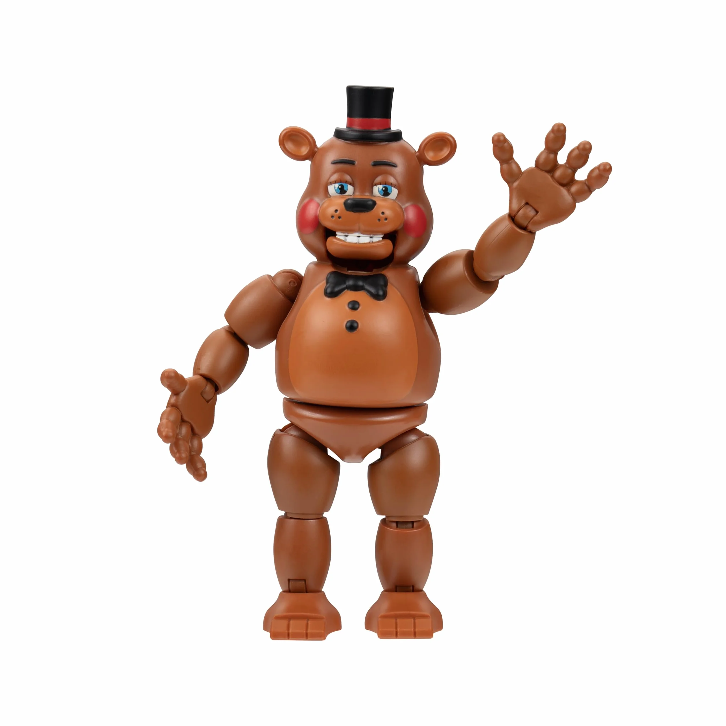 Five Nights at Freddy'S Toy Freddy - Figura articulada de 12,7 cm con función de susto repentino y Ojos Que Brillan en la Oscuridad