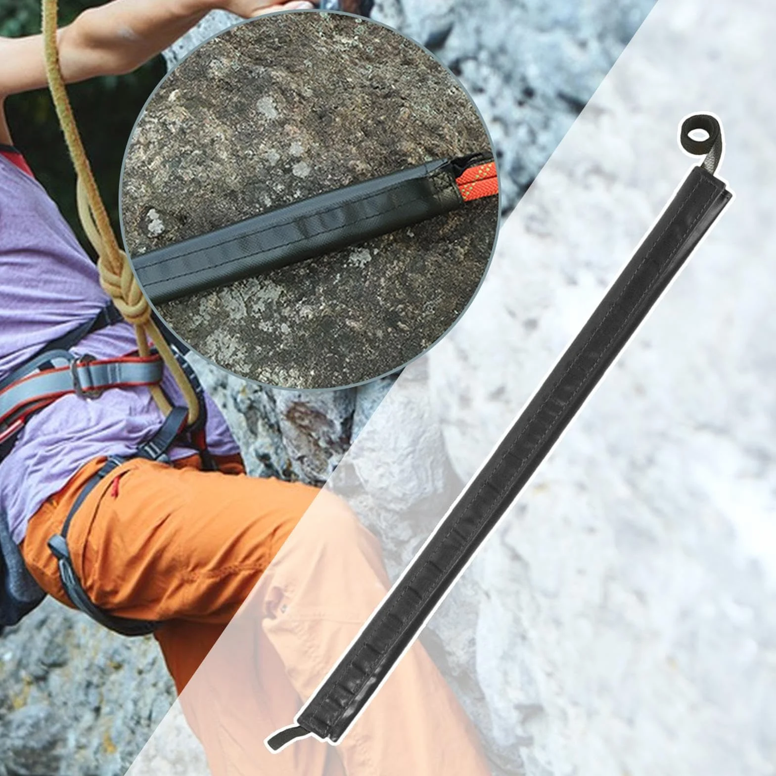 Protector de cuerda de escalada PVC Anti Wear Arborist Rope Protector Cubierta de protección segura para rescate