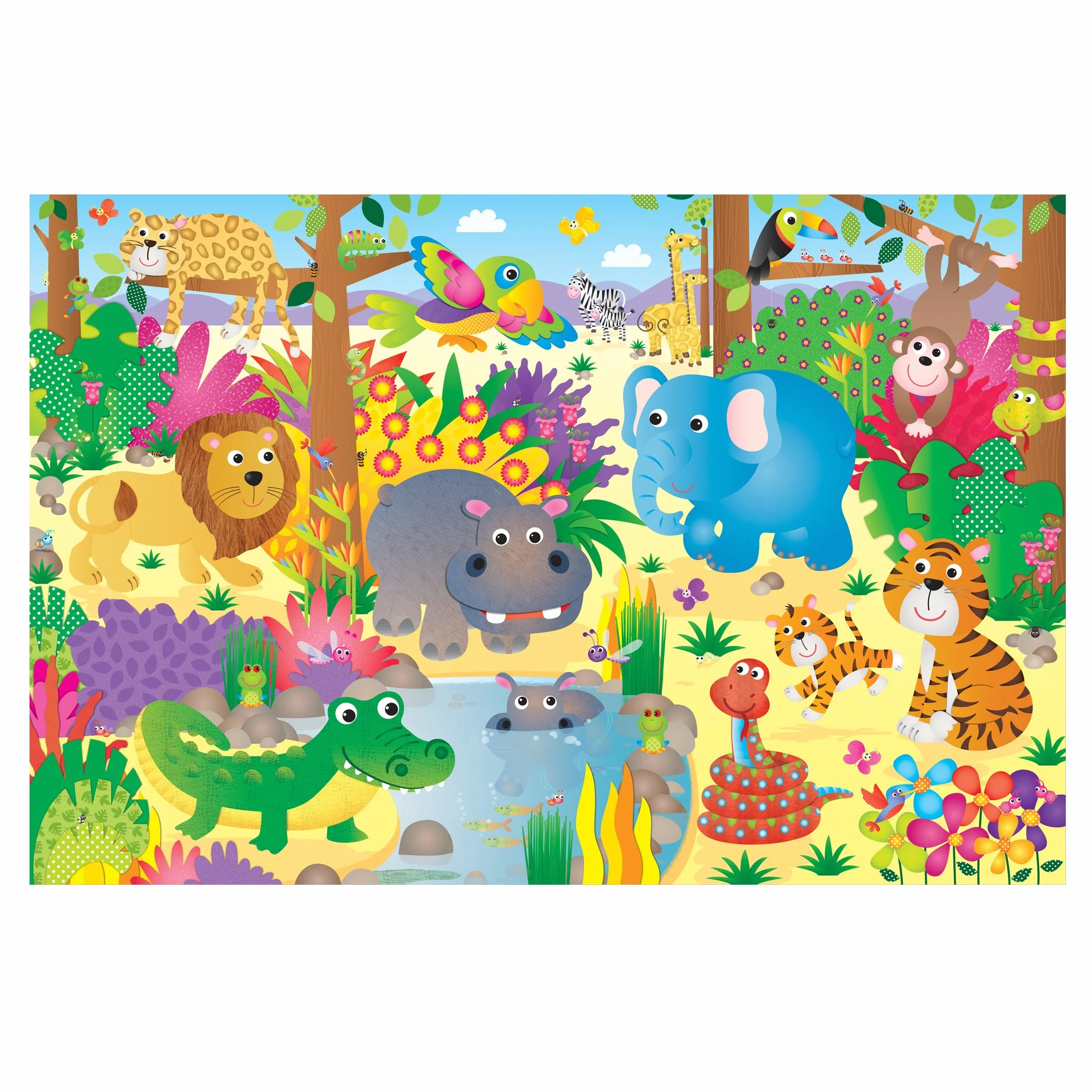 Galt Toys Puzle de Suelo Gigante - Selva