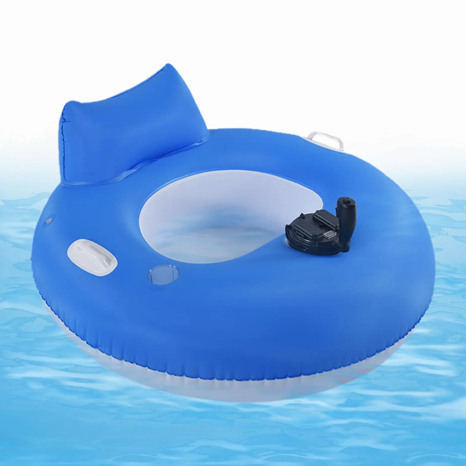 Tumbona Flotante Hinchable Balsa Eléctrica De Tubing Acuático para Adultos | Flotador Tubular Tipo Tumbona para lago, estanque, playa, piscina, verano, tomar el sol, bronceado solar, hombres,