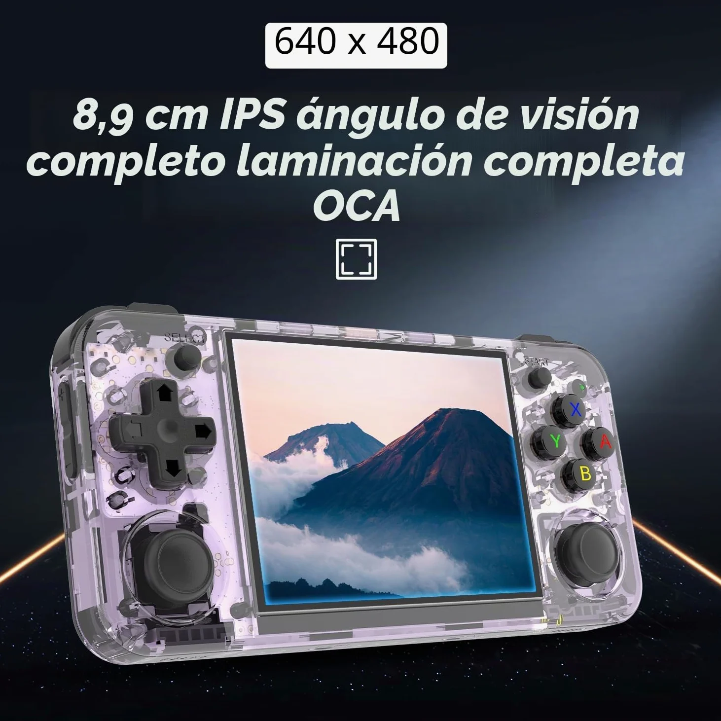 Anbernic RG35XX H - Consola de juegos de mano retro, pantalla IPS OCA de 3.5 pulgadas, sistema Linux, juegos clásicos precargados de 64 GB, WiFi Bluetooth, salida HDMI, ideal para viajes, viajes