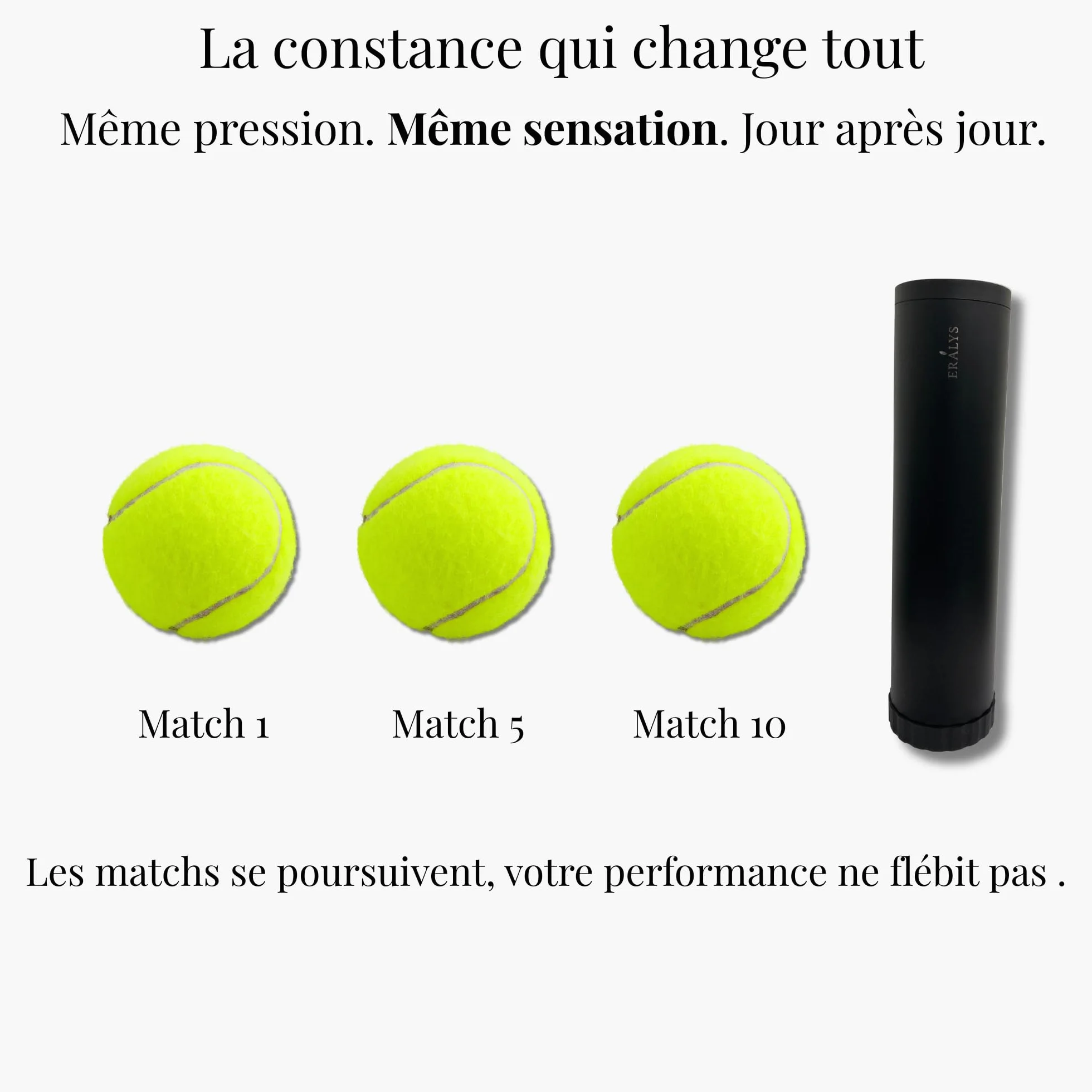 Presurizador de pelotas de tenis y pádel – Capacidad 3 bolas – Sistema de bloqueo hermético