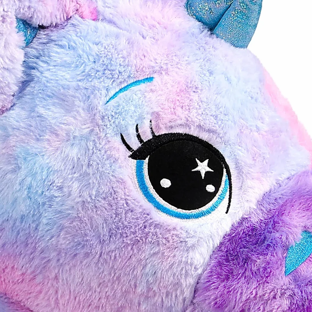 Unicornio Gigante Juguetes Peluche Grande Arcoíris Púrpura Unicornio Animales de Peluche （Azul,80CM