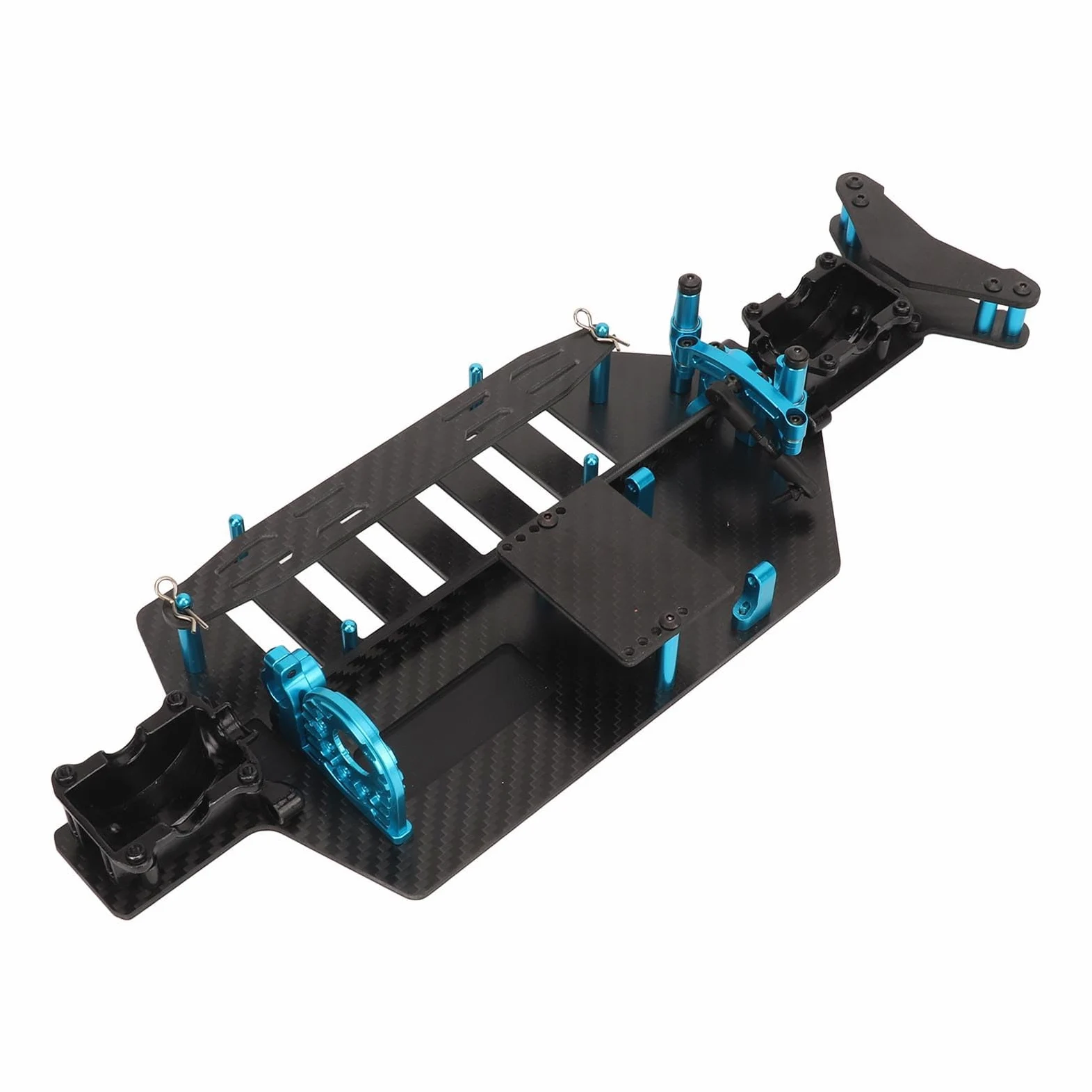 Chasis de Coche RC, Chasis de Fibra de Carbono de Coche RC de Repuesto para TT02B