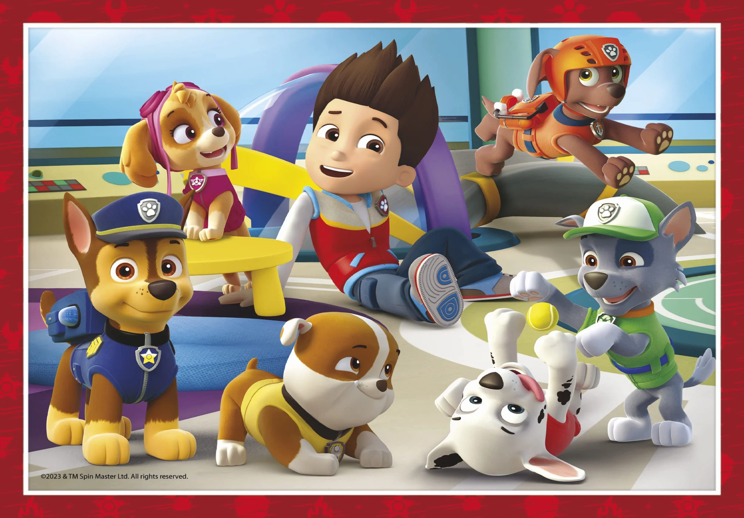 Clementoni - Puzzle Infantil 4 Puzzles en 1: Puzzles de 12, 16, 20 y 24 Piezas Paw Patrol, Patrulla Canina- Desde 3 años (21513)