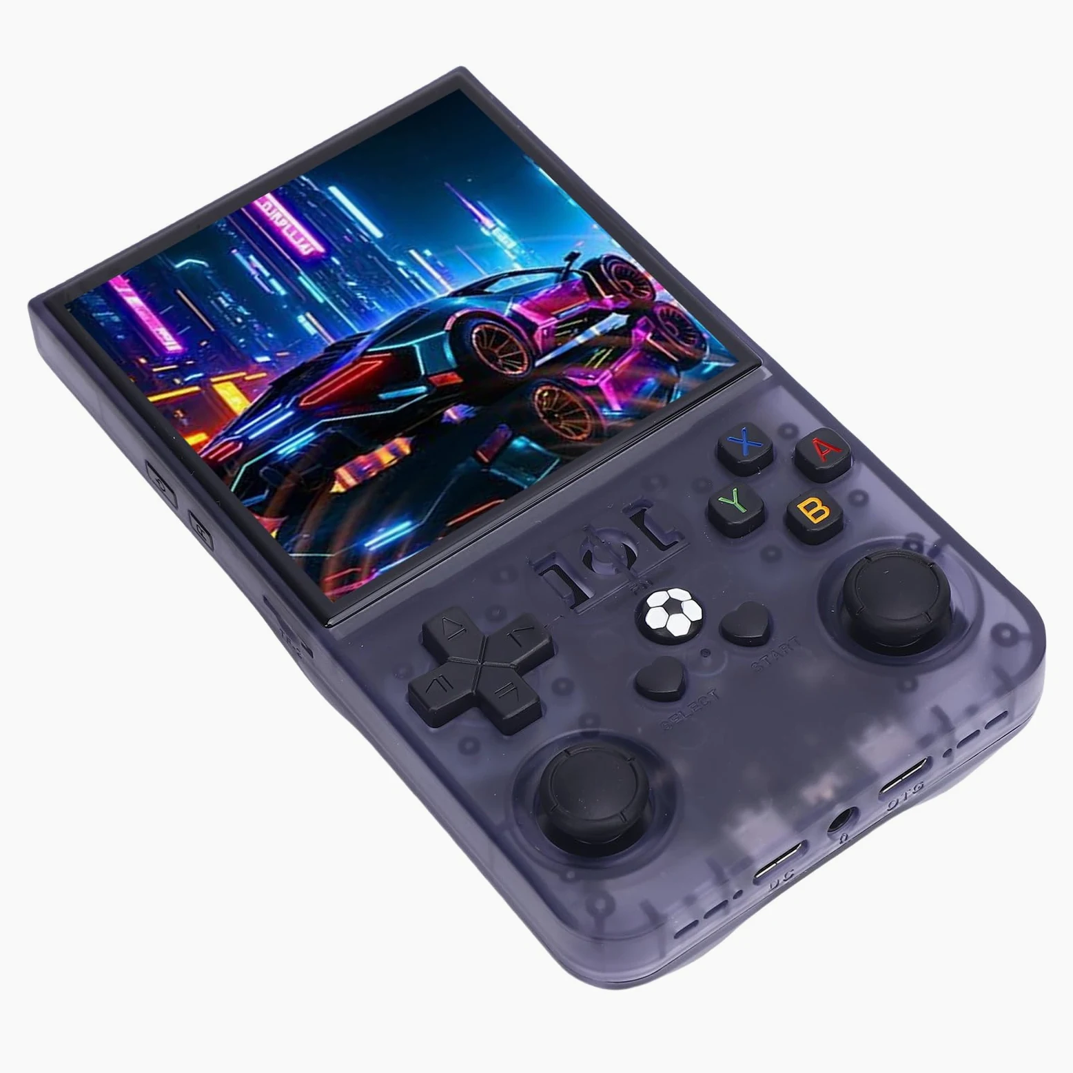 Wakects Consola de Juegos Portátil, Consola de Videojuegos Retro Portátil con Pantalla de 4 Pulgadas 720x720, , Joysticks Dobles, Batería de 4000 MAh para Viajes y Viajeros (128G)