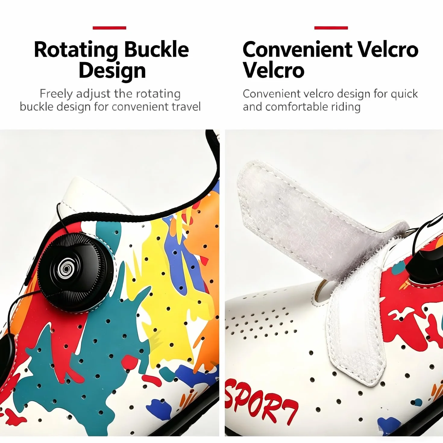 Zapatos de Ciclismo Unisex Adulto Compatibles con Pedal SPD-SL y SPD/Look KEO Cleats 36-47