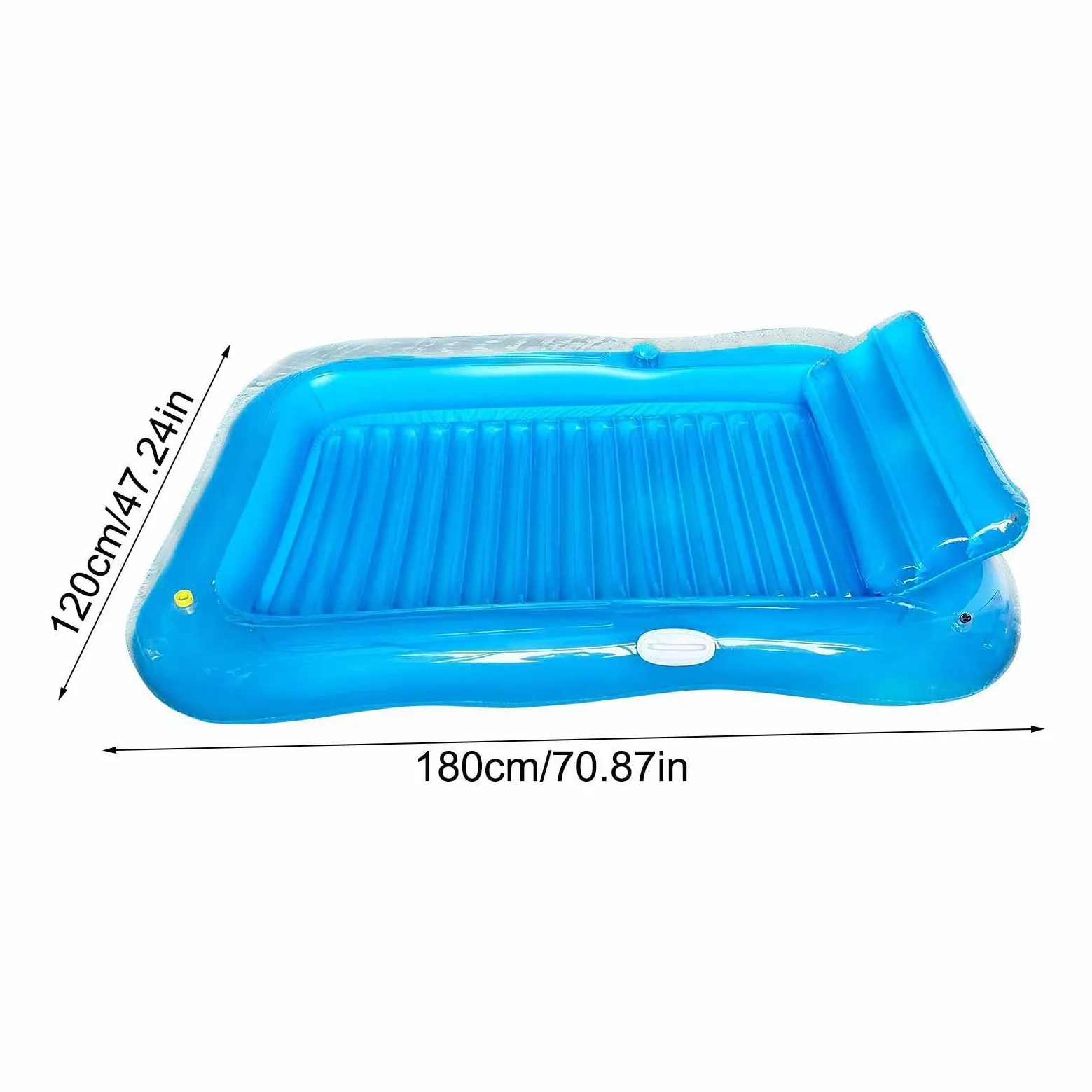 Flotadores De Piscina para Adultos,Cama Flotante con Portavasos | Cama de Bronceado Hinchable para Piscina | para Uso En Exteriores, Jardín, Patio, Terraza Y Disfrutar del Sol