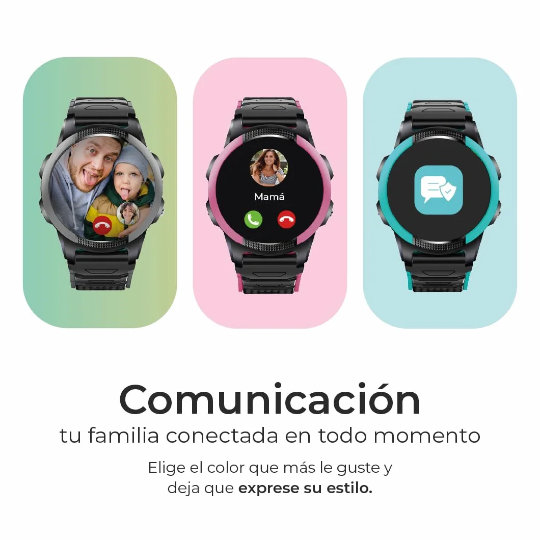 Reloj Inteligente Niño 4G SaveFamily Slim con GPS, Llamada, Vídeo, Chat, Botón SOS, SIM Incluida Verde