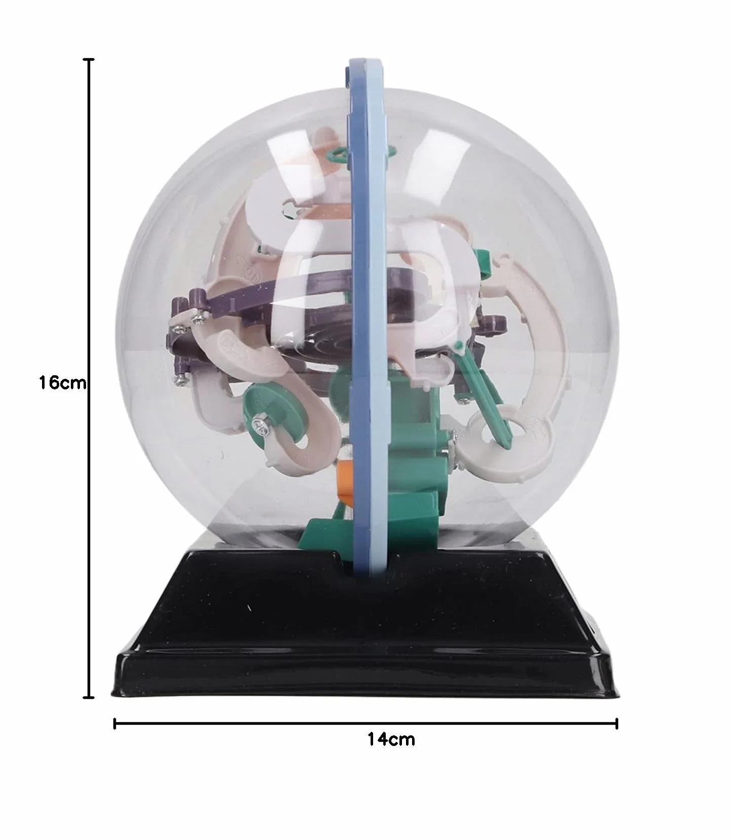 Bola de Laberinto 3D educativa, mejora el intelecto, desarrolla la paciencia, plástico para niños (100 obstáculos)