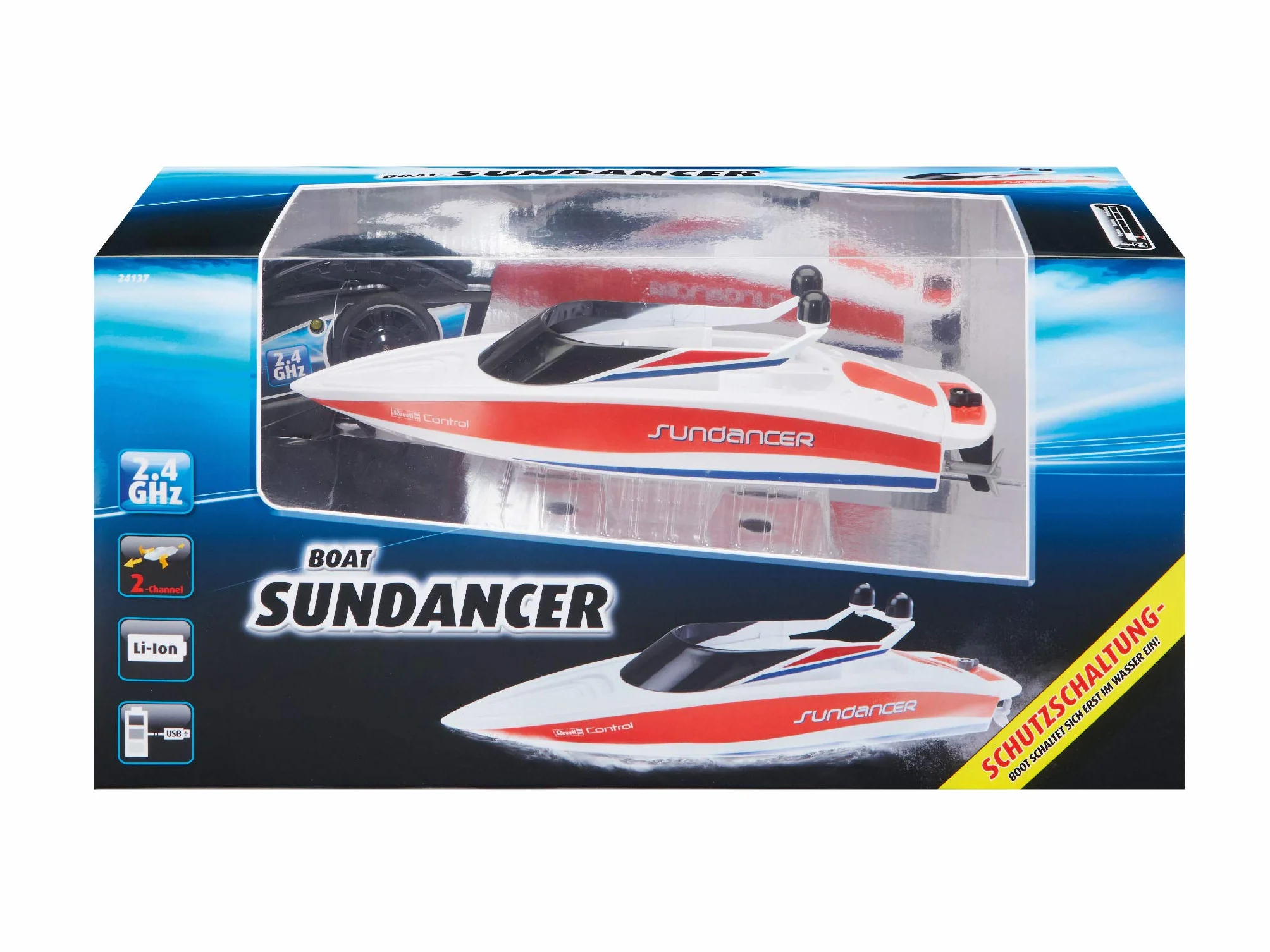 Revell Control 24137 - Bote de Control de Radio, Color Rojo