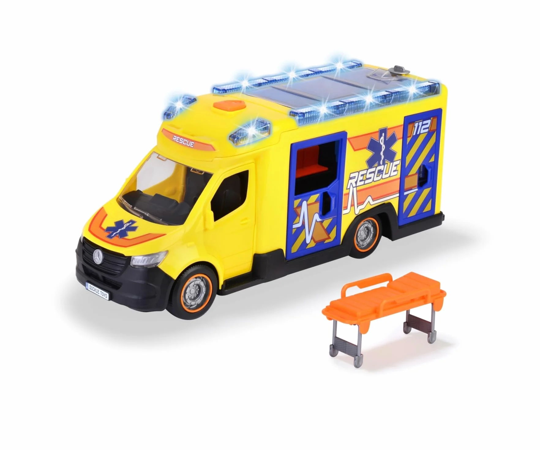 Dickie Toys - Sprinter DE Ambulancia DE Fuego Y Rescate
