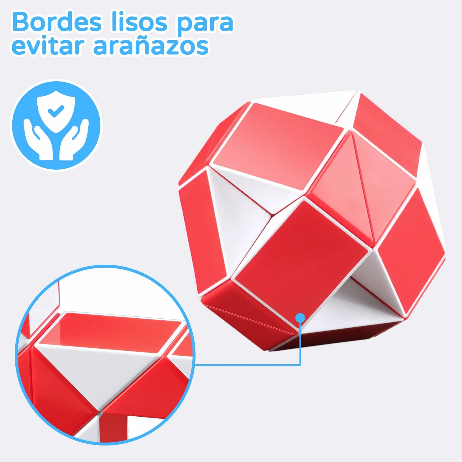 Cubo Mágico Serpiente 2 Paquetes 24 Piezas Rompecabezas Twist Fidget Juguetes Educativos