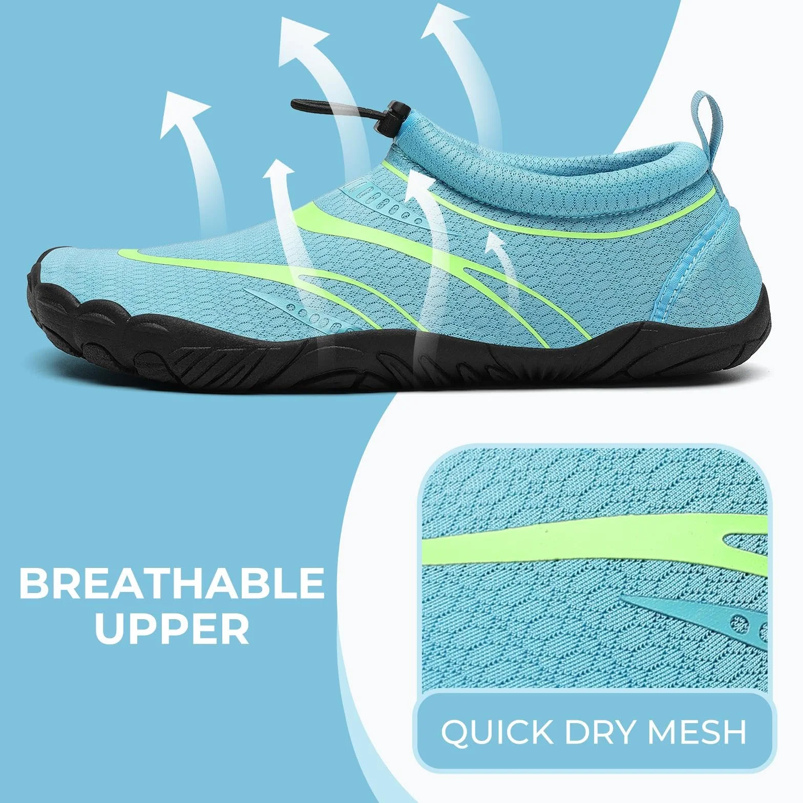 Mishansha Zapatos de Acuáticos Hombre Mujer Zapatillas de Surf Playa Verano Ligeras 36-46EU