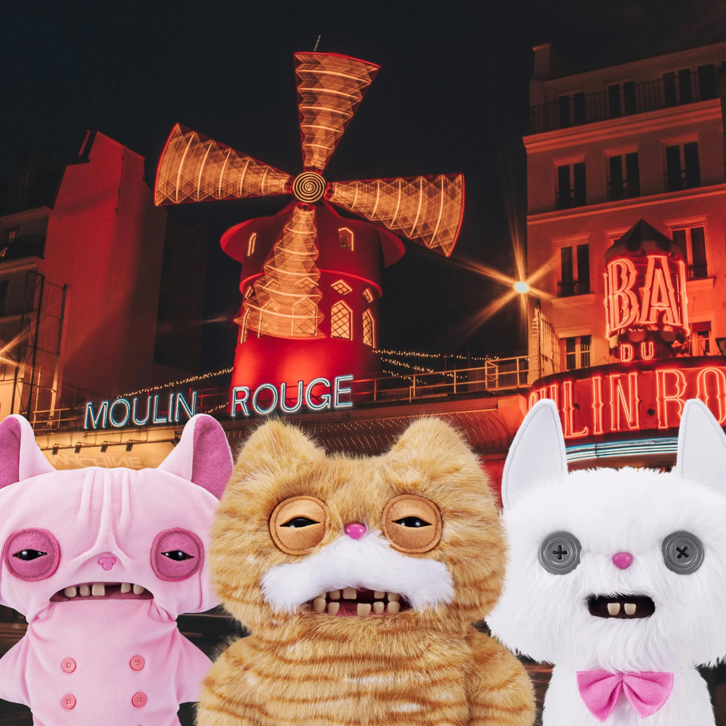 Fuggler Alley Cats Peluche 9" (Stinkface) de ZURU – Monstruo Feo y Divertido con Dientes Humanos. Peluche Coleccionable para niños, Adolescentes, Adultos y Amantes de Gatos raros