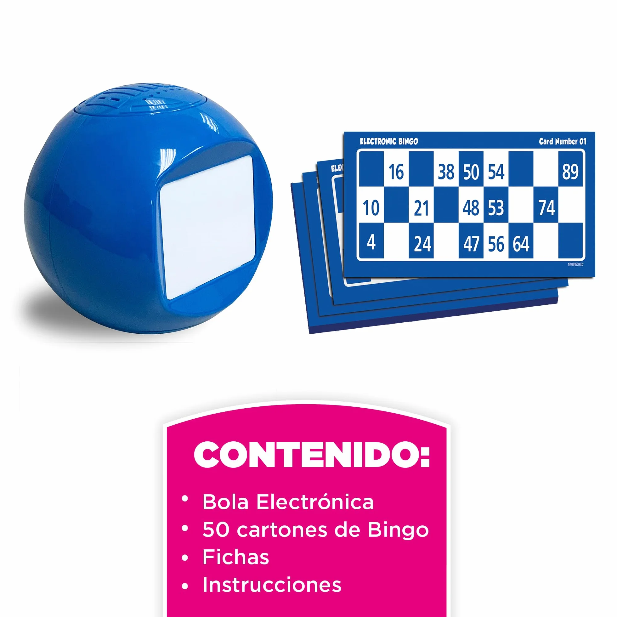 Bizak Electrobingo, Bingo electrónico con Sonido, Juego de Mesa Familiar, para Jugar con Amigos, Regalo de Juego Infantil niños y niñas Desde 4 años de Edad (61832162)