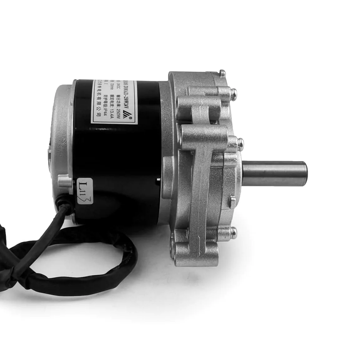 Cochecito eléctrico de 24 V 250 W motor de engranaje cepillado con caja de cambios 120 RPM 75 RPM eje largo para bicicleta de silla de ruedas eléctrica (120 RPM)