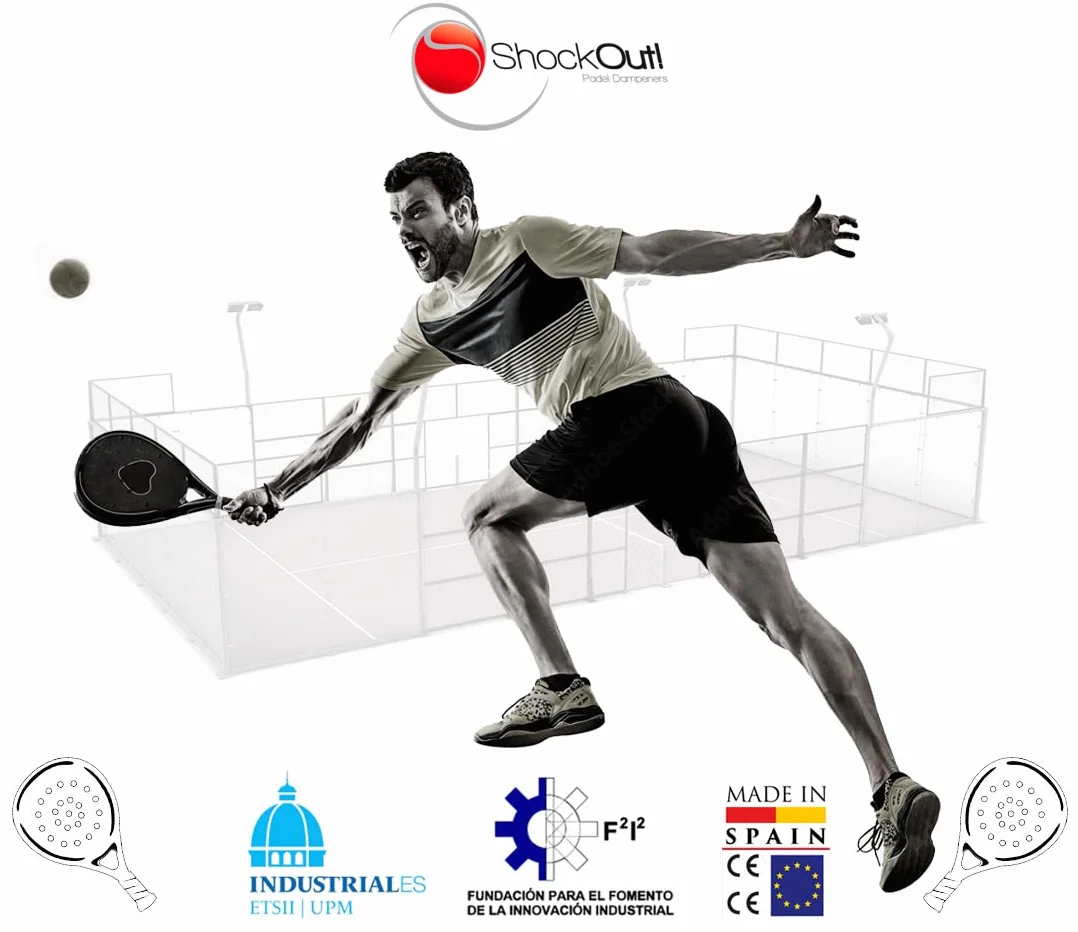 ShockOut Antivibrador de Padel Naranja, Dampener para Palas
