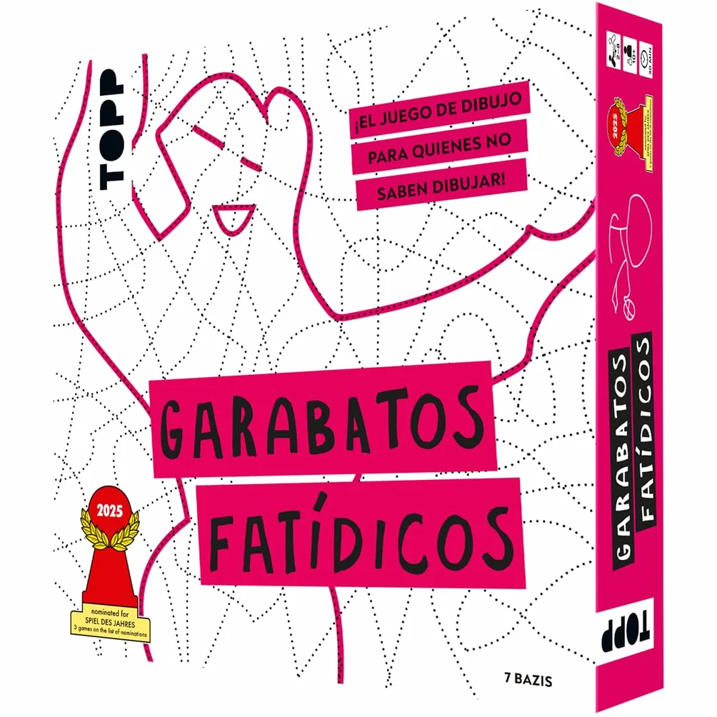 Topp Garabatos Fatídicos, Juego de Mesa, A Partir de 10 Años, De 2 a 8 Jugadores, 30 Minutos por Partida, Español