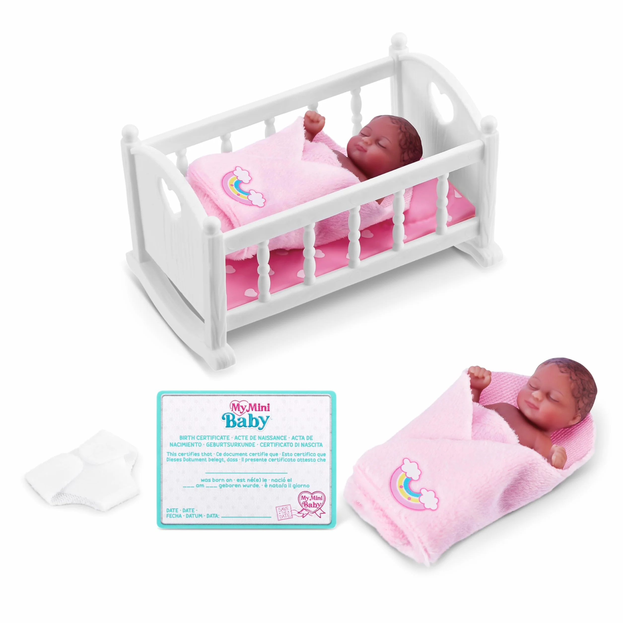 5 Surprise My Mini Baby Series 1, 2 Capsules, by ZURU, Collectible Mystery Capsule, Toy for Girls, Realistic Miniature Baby, Playset and Accessories (2 Capsules)