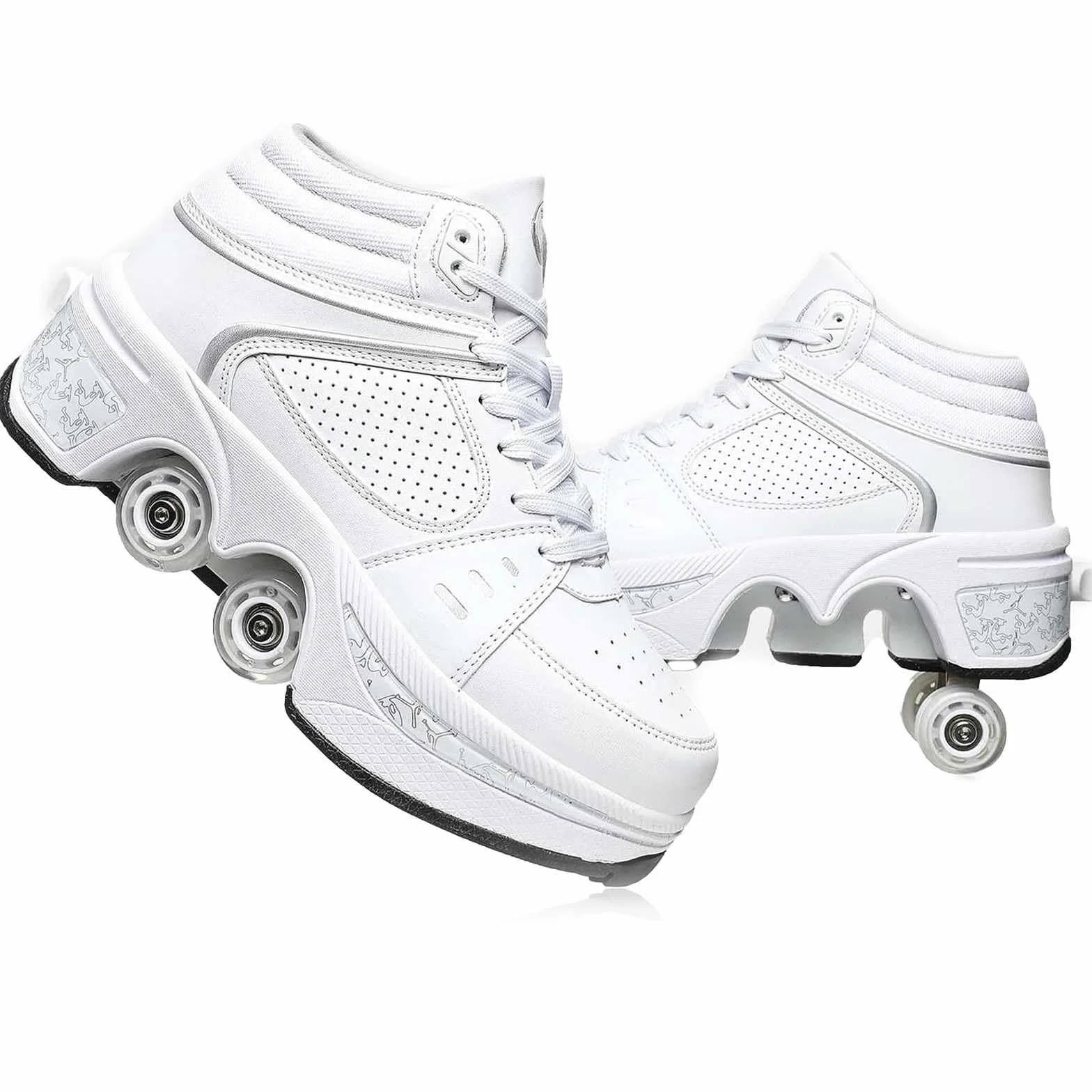 Zapatillas con Ruedas Niña, Zapato de Patín, Quad Patines para Niños