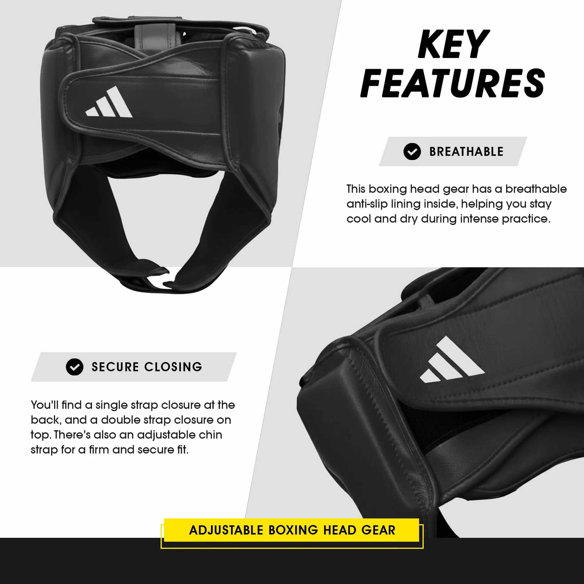 adidas Hybrid 50 HG Casco de protección, Negro, S