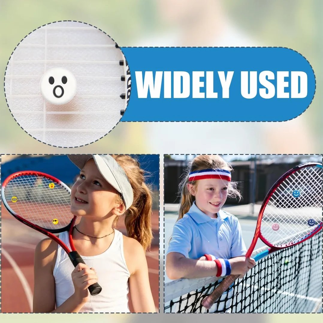 Amortiguador Raqueta Tenis Silicona Antivibrador 8 Piezas Accesorios Tenis Bádminton