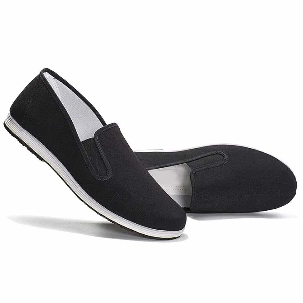 Zapatillas Kung Fu Tai Chi Unisex Negro Suela Goma
