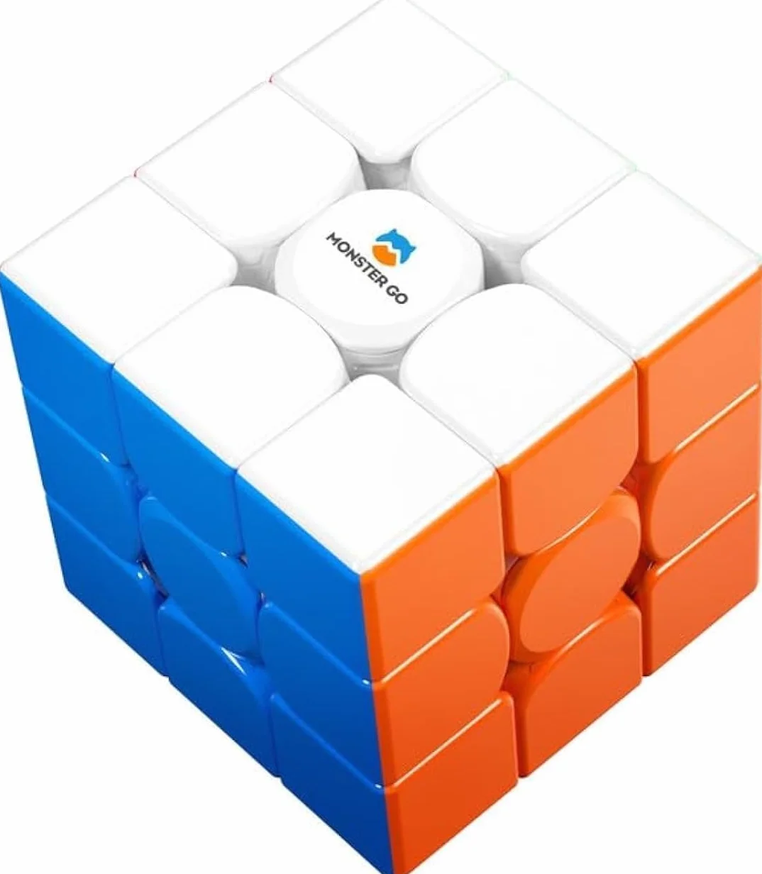 Monster Go Cubo Mágico Magnético 3x3 Speed Cube, MG 356-EDU Cubo de Velocidad con 48 Imanes - Rotación rápida y Suave, Resistente y Duradero, Profesional Original Iman-tado Puzzle (Sin Pegatinas)